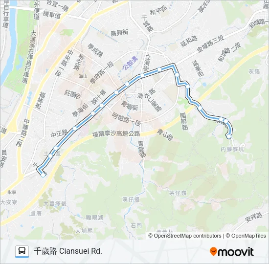 巴士藍40的線路圖