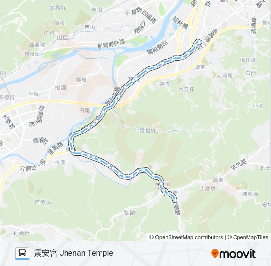 藍45 Bus Line Map