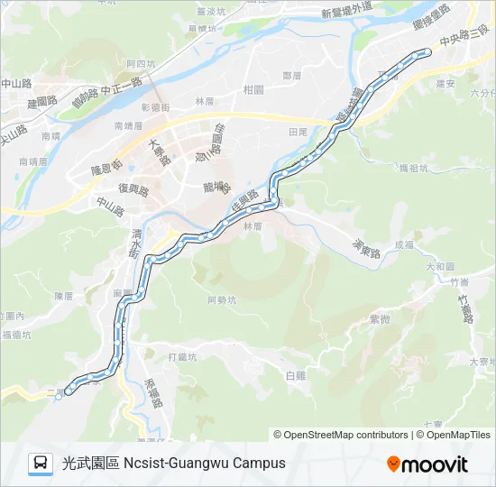 藍46 Bus Line Map