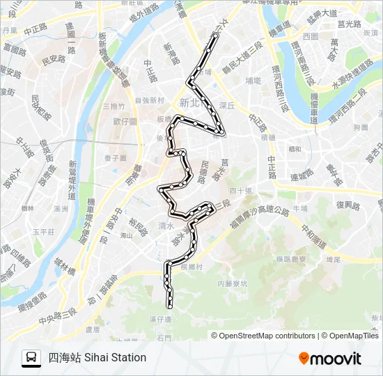 657延 Bus Line Map