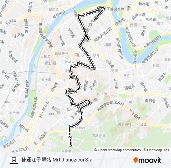 657延 Bus Line Map