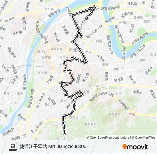657延 Bus Line Map