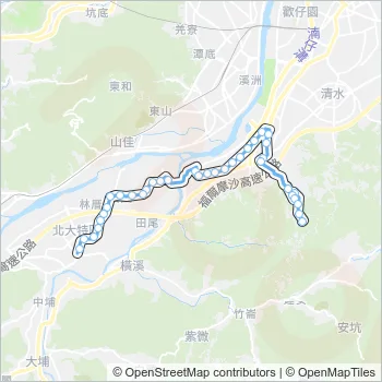 藍43延 Bus Line Map