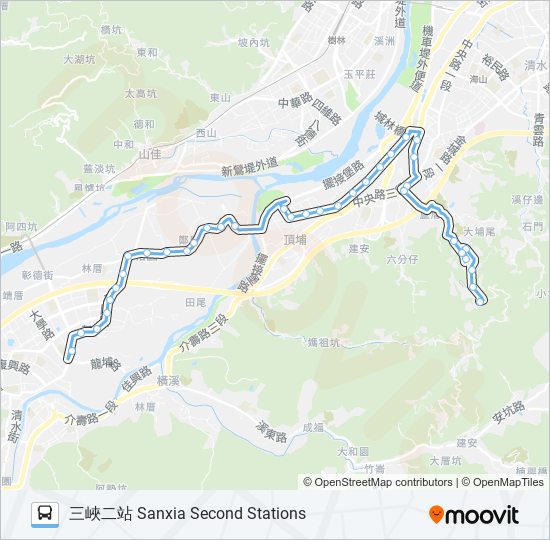 巴士藍43延的線路圖