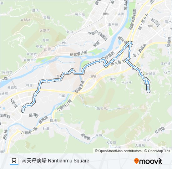 藍43延 Bus Line Map