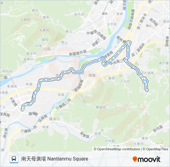 藍43延 Bus Line Map