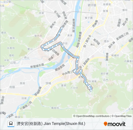 藍44延 Bus Line Map