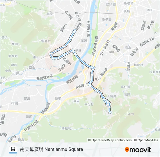 藍44延 Bus Line Map