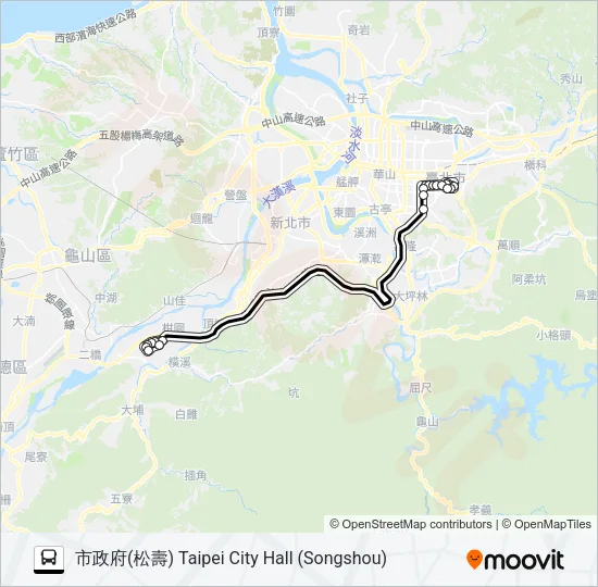 939跳蛙 Bus Line Map