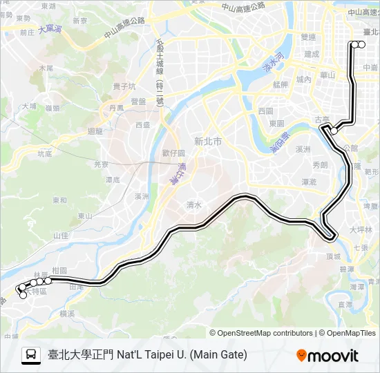 943三峽 Bus Line Map