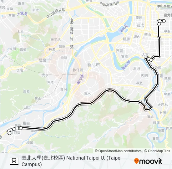 943三峽 Bus Line Map