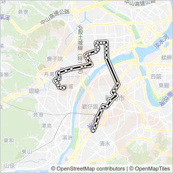 99民安站 Bus Line Map
