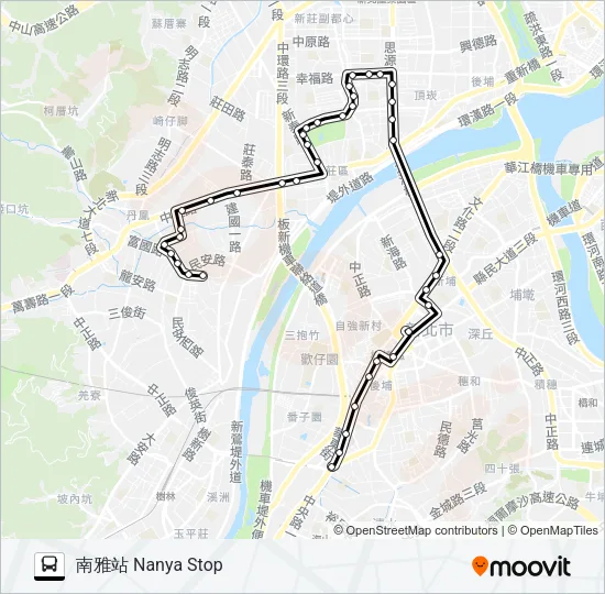99民安站 Bus Line Map