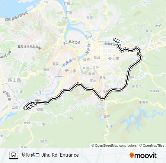 三峽-內科 Bus Line Map