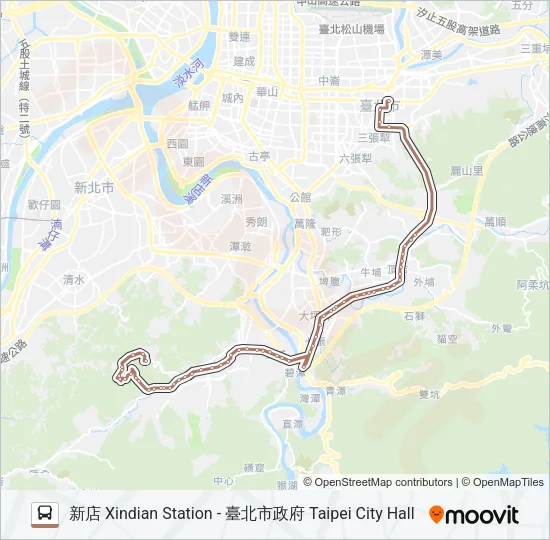 棕7建業路 Bus Line Map