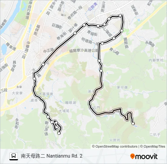 570山中湖 Bus Line Map