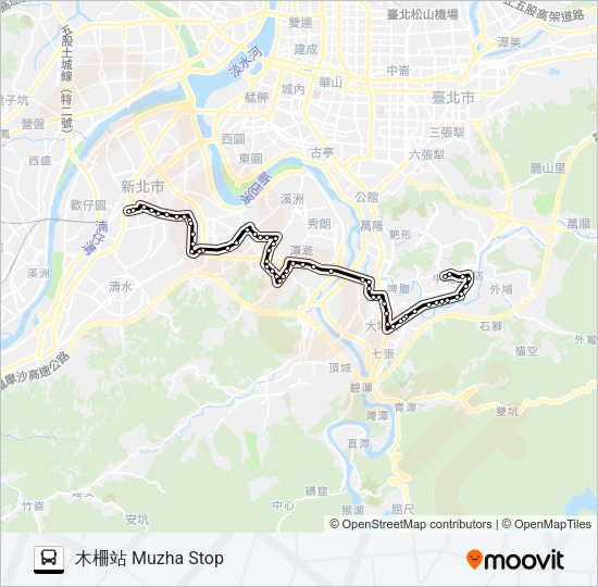 796木柵站 Bus Line Map