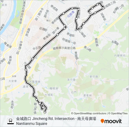 572金城路口 Bus Line Map