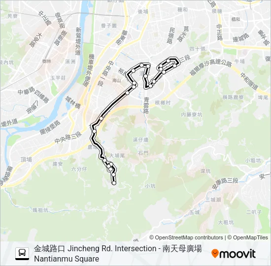 572金城路口 Bus Line Map