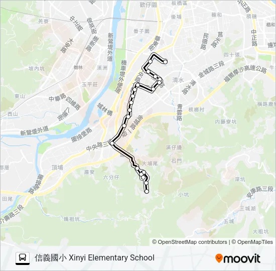 573信義國小 Bus Line Map