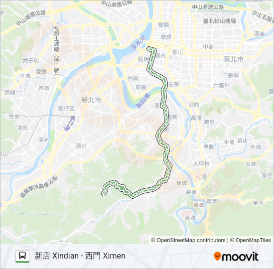 624綠野香坡 Bus Line Map