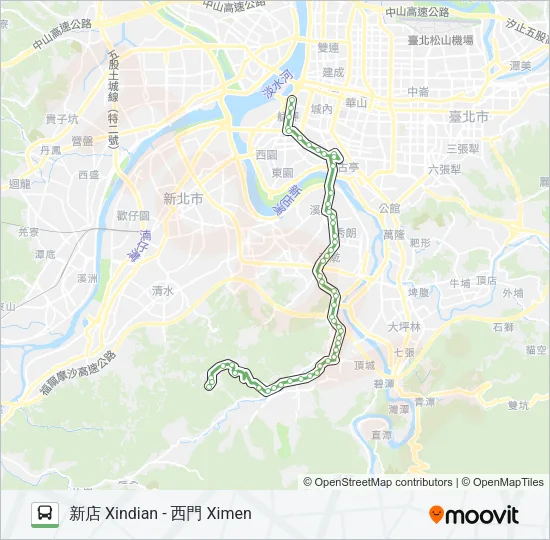 624綠野香坡 Bus Line Map