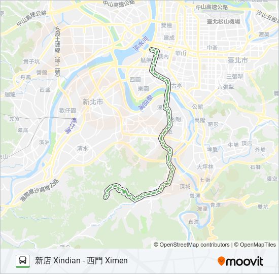 巴士624綠野香坡的線路圖