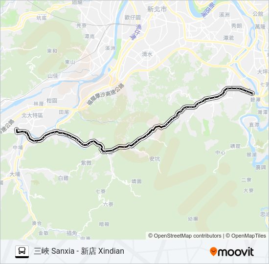 779三峽一站 Bus Line Map