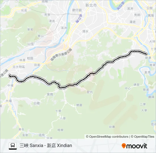 巴士779三峽一站的線路圖