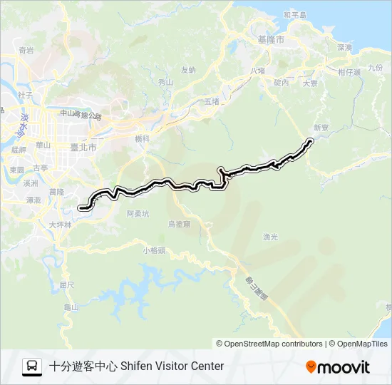 795往十分寮 Bus Line Map