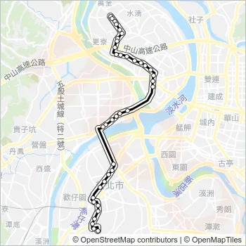 806板橋後站 Bus Line Map