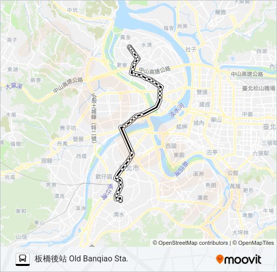 806板橋後站 Bus Line Map
