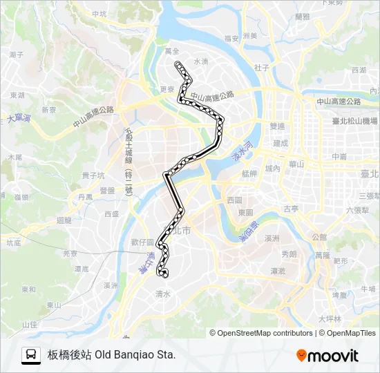 806板橋後站 Bus Line Map