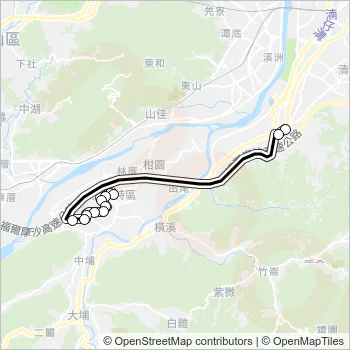 三峽-捷運永寧站 Bus Line Map