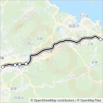 瑞芳-松山車站(北客)去 Bus Line Map