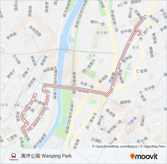 F501樹林藝文綜合行政大樓 bus Line Map