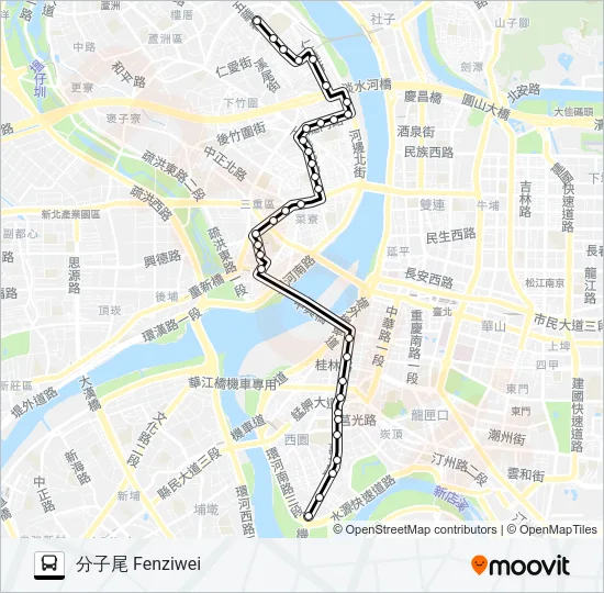 62 Bus Line Map