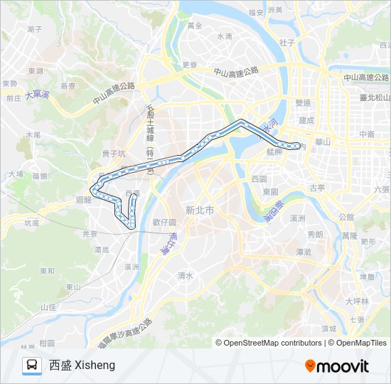 藍2 Bus Line Map