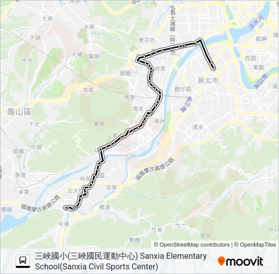 802 Bus Line Map