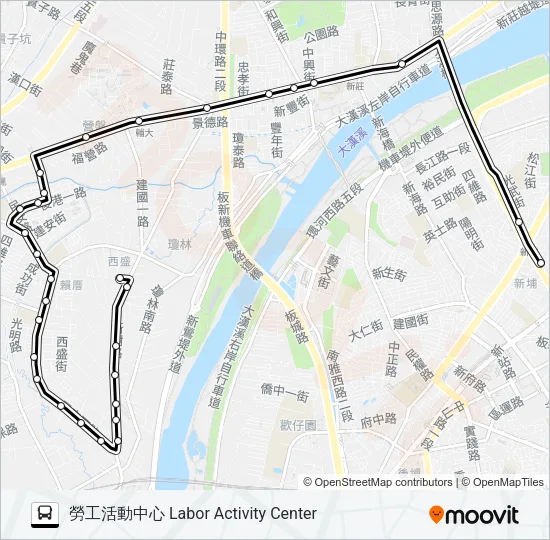 842 Bus Line Map