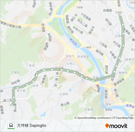 綠7 Bus Line Map