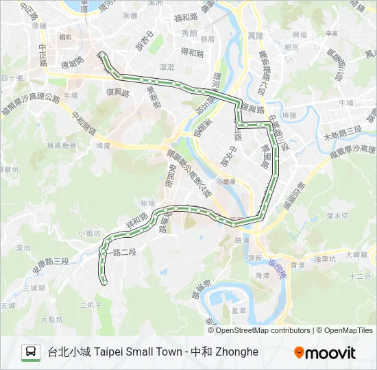 綠8 Bus Line Map