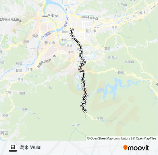 849 Bus Line Map