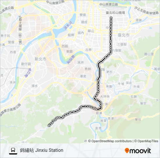 906 Bus Line Map