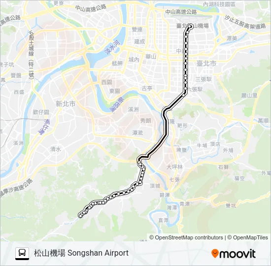 913 Bus Line Map