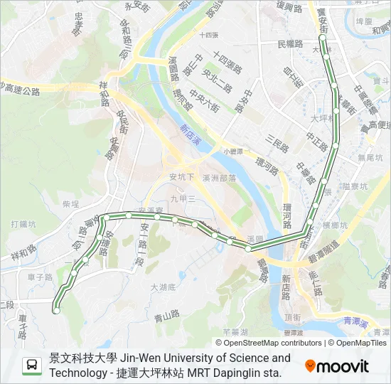 綠10 Bus Line Map