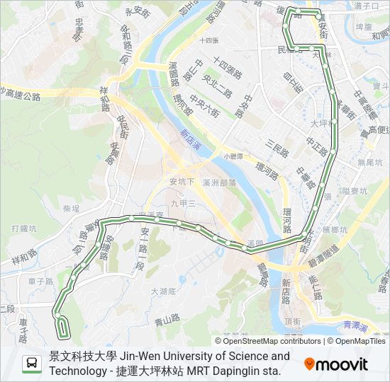 綠10 Bus Line Map