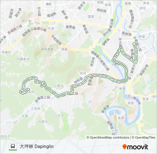 綠15 Bus Line Map