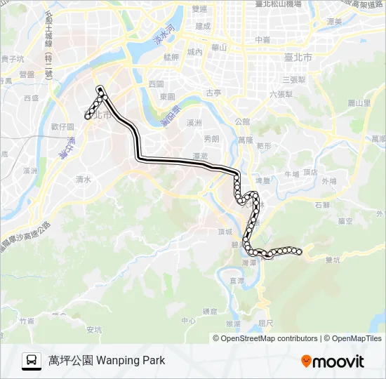 930延 Bus Line Map