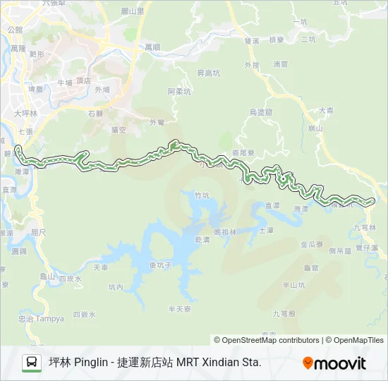 綠12坪林站 Bus Line Map